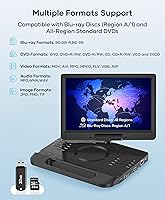 FANGOR 13.3 Inch Portable Blu-ray DVD Player — image 3