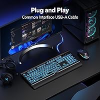 TECKNET Large Print Backlit Keyboard — image 6