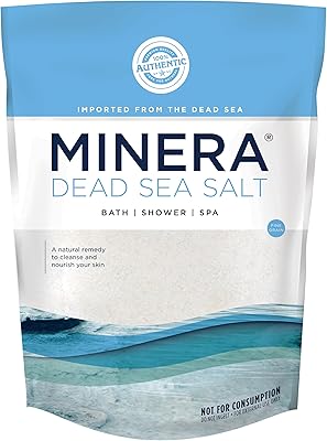 Minera Fine Grain Dead Sea Salt for Bath & Soaking – 15 lbs (3 x 5 lb Bags)