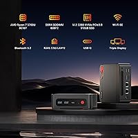 BOSGAME P4 Mini Gaming PC AMD Ryzen 7 5700U 16GB RAM 512GB SSD — image 7
