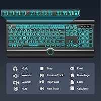 TECKNET Large Print Backlit Keyboard — image 8