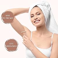 Senskinn Safety Razor for Women - Rose Gold Rhombus — image 3