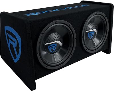 Rockville RV1010P Dual 10″ Subwoofers in Vented Enclosure