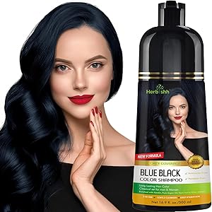 Herbishh Hair Color Shampoo - Blue Black, 500mL Review