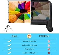 TOWOND 180-inch Projector Screen with Stand — image 2