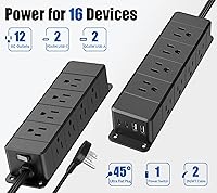 ANNQUAN 45W USB-C Fast Charging Under Desk Power Strip — image 3