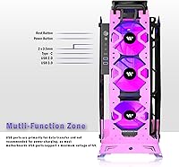 KEDIERS C570 Pink ATX Mid Tower Gaming Case — image 3