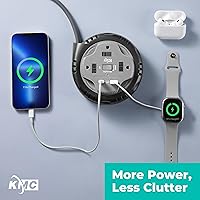 KMC 3-Outlet Surge Twist Power Strip with USB-C & USB-A Ports — image 7