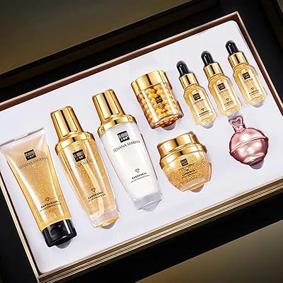 SENANA 24K Gold Skin Care Set - 9-Piece Collection