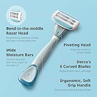 Dorco EVE6 Razor for Women with 6 Blades and 2 Moisture Bars — image 3