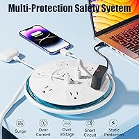 Topine Surge Protector Power Strip with 6 Outlets and 3 USB Ports — image 3