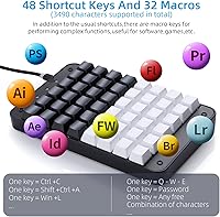 Koolertron One Handed Mechanical Gaming Keyboard 48 Keys — image 3