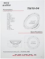 MTX Terminator TN10-04 10-inch 300 Watt 4 Ohm Car Subwoofer — image 7