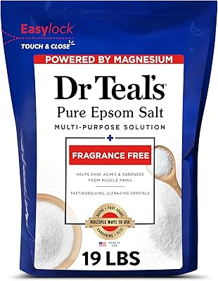 Dr Teal′s Pure Epsom Salt Fragrance Free 19 lbs