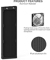 Clyxgs 360mm Water Cooling Radiator with Fan — image 4