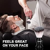 LEPONIX Men's Shaving Kit with Straight Edge Razor & Sandalwood Essentials — image 4