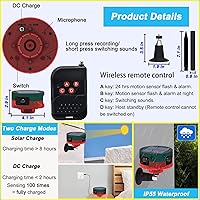 Anizoowu Solar Outdoor Motion Sensor Alarm — image 6