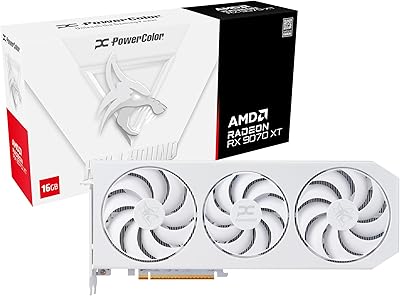 PowerColor Hellhound Spectral White AMD Radeon RX 9070 XT 16GB GDDR6