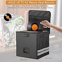 Neoteck Vinyl Record Storage Box with Lock — image 3