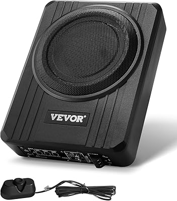 VEVOR 8″ 400W Underseat Car Subwoofer