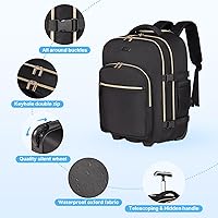 DEVPNR Rolling Backpack for Women, 17-Inch Laptop, 25L — image 8