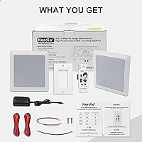 Herdio HCS-5022 5.25 Inch Bluetooth Ceiling Speakers with Wall Mount Amplifier Receiver System — image 2