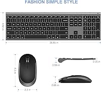 Vssoplor Wireless Keyboard and Mouse Combo — image 6