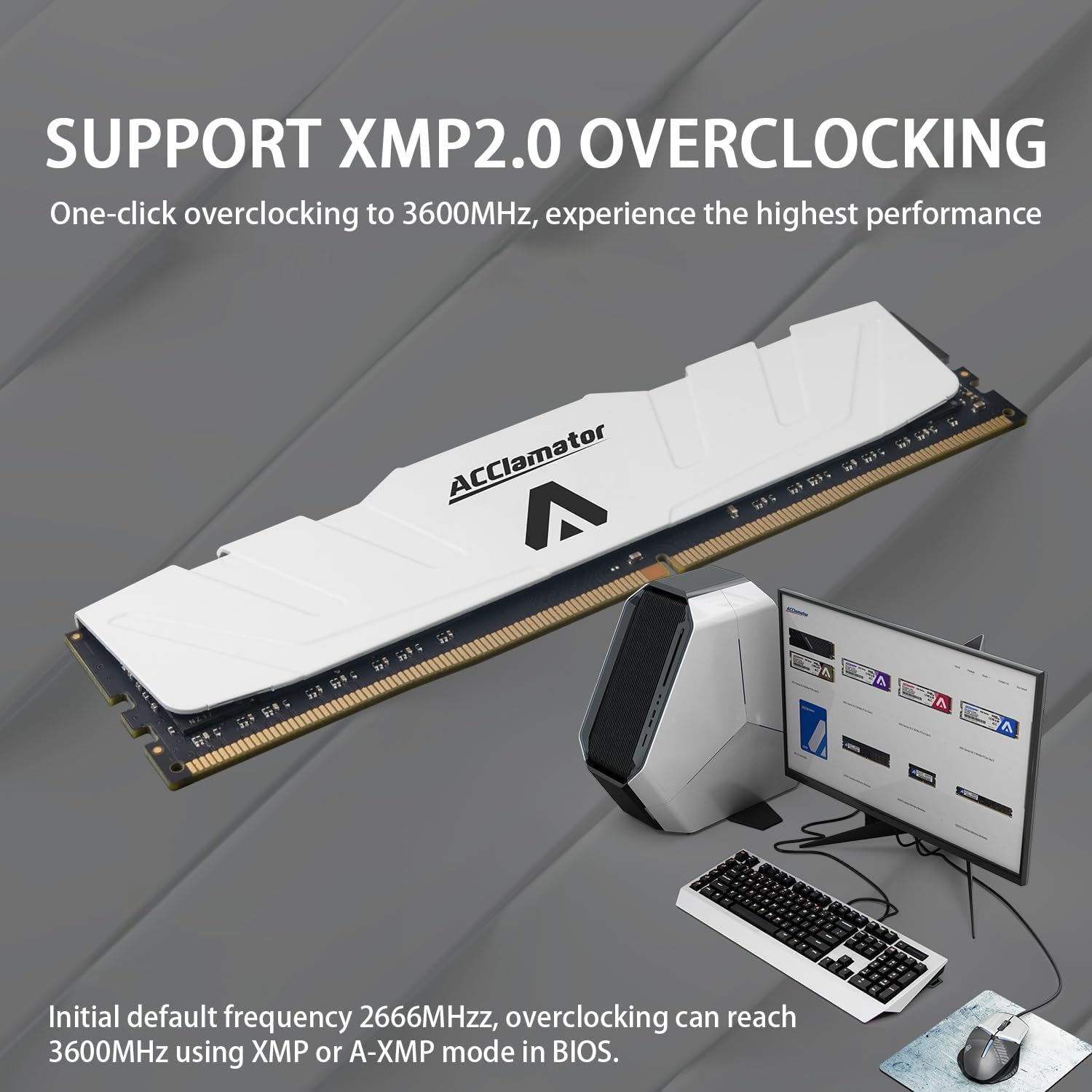 ACClamator DDR4 16GBx2（32GB） Amazon.co.jp: Acclamator 32GB 3200MHz Memory DDR4 UDIMM/ PC4-25600