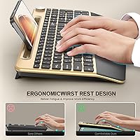 GAMCATZ Ergonomic Wireless Keyboard and Mouse Combo — image 4