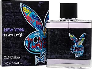 PLAYBOY New York Men Eau De Toilette Spray, 3.4 oz
