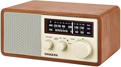 Sangean WR-16 AM/FM Bluetooth Wooden Cabinet Radio