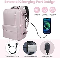 35L Travel Backpack with USB Port and 15.6-inch Laptop Compartment — image 7