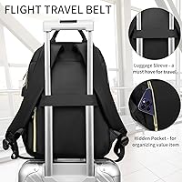 RJEU School Backpack Aesthetic for Teen Girls with USB Port, Black — image 5