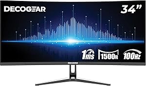 Deco Gear 34-Inch Curved Ultrawide Monitor DGLUX340 Review
