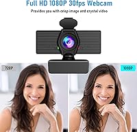 LITEPRO 1080P HD Webcam with Microphone & Privacy Cover — image 2