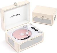 MANGOSTAN CD-003CT Vintage Suitcase Portable CD Player — image 8