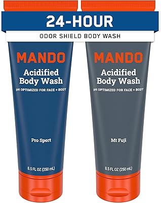 Mando Acidified Body Wash - 8.5oz (Pack of 2) - Pro Sport & Mt Fuji