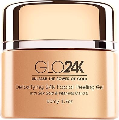 GLO24K Facial Peeling Gel with 24k Gold, 8.15oz