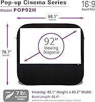 Elite Screens Pop-Up Cinema 92-inch 16:9 Projector Screen — image 6