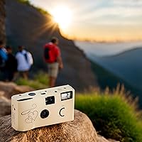 Weddingstar Disposable Camera with Flash - Gold Enchanted Hearts — image 2