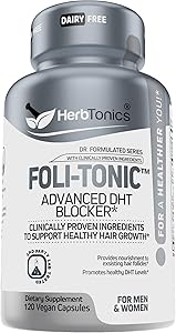 Herbtonics Hair Growth Vitamins for Women & Men, 120 Vegan Capsules Review