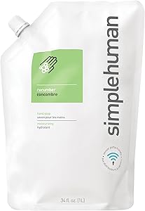 simplehuman Cucumber Moisturizing Liquid Hand Soap Refill Pouch, 68oz Review