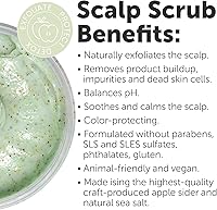 Rida Hair Research Institute Apple Cider & Sea Salt Green Scalp Scrub 16 Fl Oz — image 3