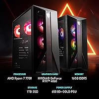 MSI Aegis ZS Gaming Desktop, AMD Ryzen 7 7700, GeForce RTX 4060, 16GB RAM, 1TB SSD — image 2