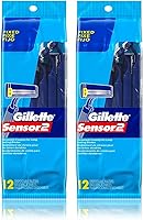 Gillette Sensor2 Disposable Razors 12 ea. (Pack of 2) — image 1