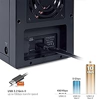 Mediasonic HF7-SU31C 4-Bay USB 3.2 SATA Hard Drive Enclosure — image 3