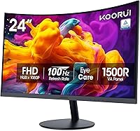 KOORUI 24-inch Curved Monitor 100Hz FHD — image 1