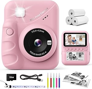 CalineGam M9 Kids Camera Instant Print 48MP