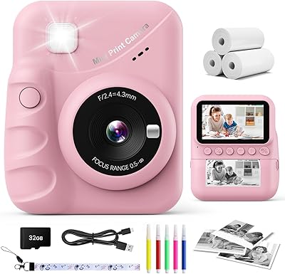 CalineGam M9 Kids Camera Instant Print 48MP