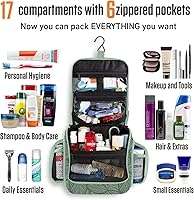 VENTURE 4TH Hanging Travel Toiletry Bag - Green Leaves — image 3